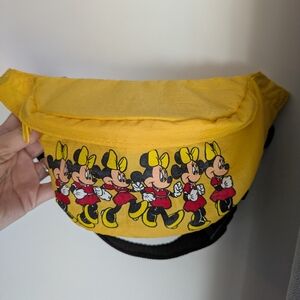 Vintage 90's Disney Minnie Mouse Belt Bag - Yellow